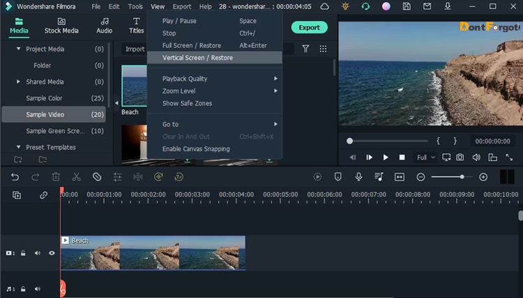 Filmora video editing software